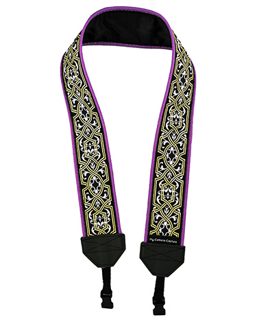 Purple and Gold Celtic on Black with Purple Lining