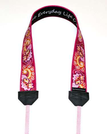 Pink Paisley DSLR/SLR Shoulder Strap