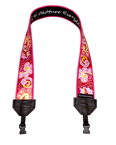 Pink Paisley DSLR/SLR Shoulder Strap