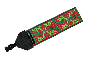Green and Red Scrolls Wrist Strap