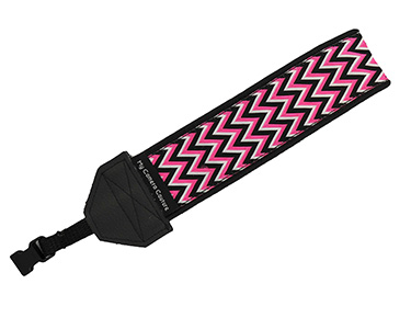 Pink and Black Zig-Zag DSLR Wrist Strap