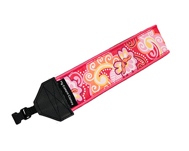 Pink Paisley DSLR/SLR Wrist Strap